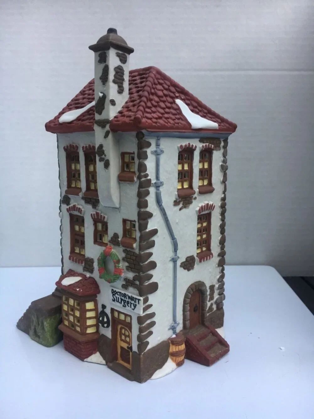 Dept 56 C H Watt Physician Dickens Christmas Village Lighted  Building (no box)
